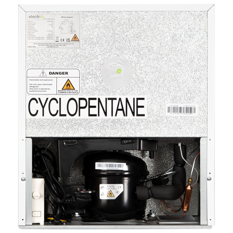 electriQ 48 Litre Drinks Fridge – England Flag Design