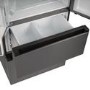 electriQ 391 Litre French Style American Fridge Freezer - Stainless Steel