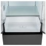 electriQ 391 Litre French Style American Fridge Freezer - Stainless Steel