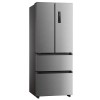 electriQ 391 Litre French Style American Fridge Freezer - Stainless Steel