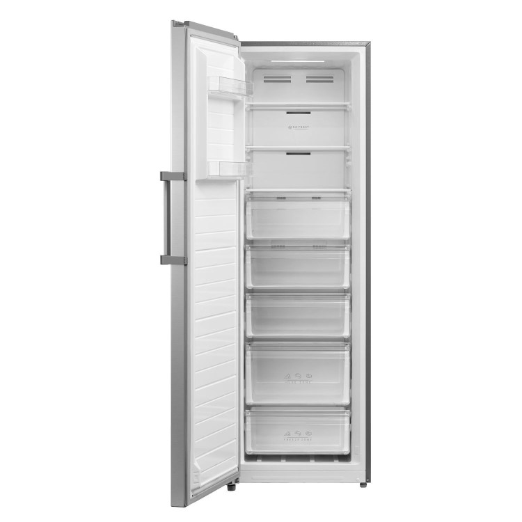 Refurbished electriQ eiQFS185FZINOX Freestanding 272 Litre Frost Free Freezer