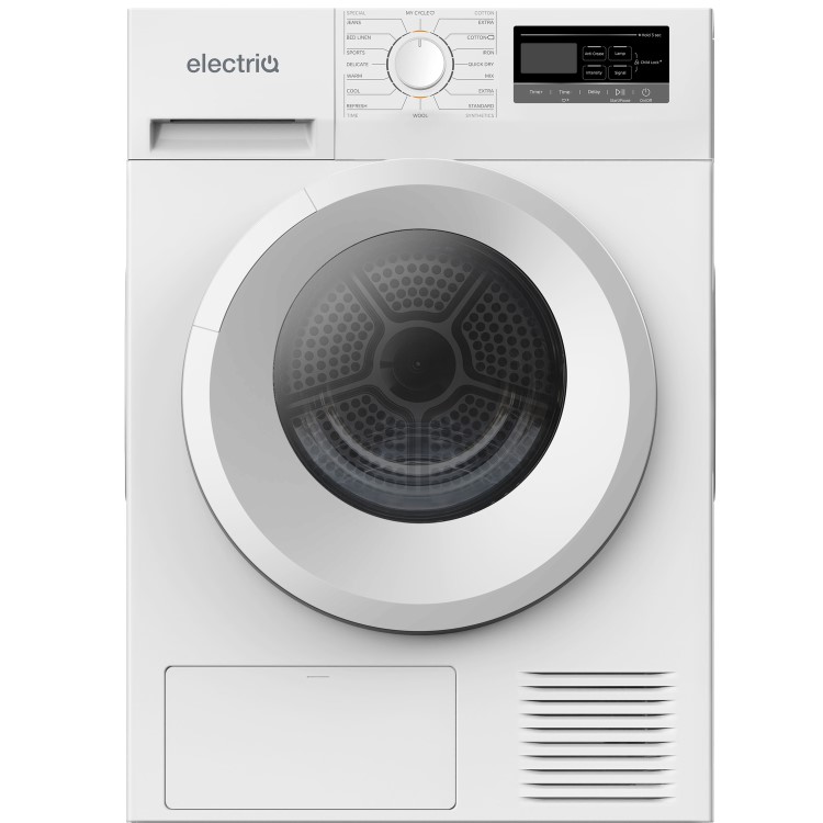 electriQ 7kg Heat Pump Tumble Dryer - White