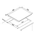 electriQ 60cm 4 Zone Induction Hob with Flex Zone