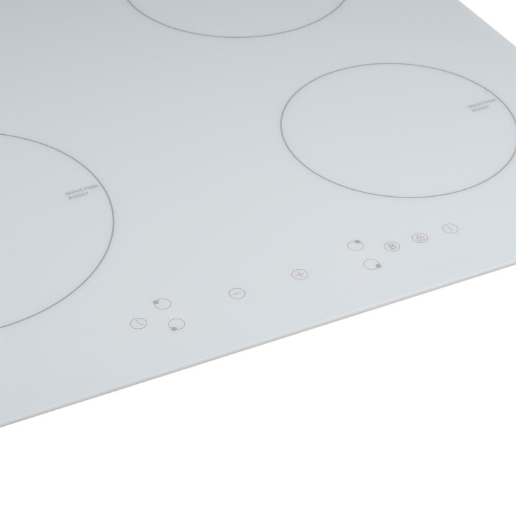 Refurbished electriQ eiQINDTPWHITE 60cm 4 Zone Plug In Induction Hob White