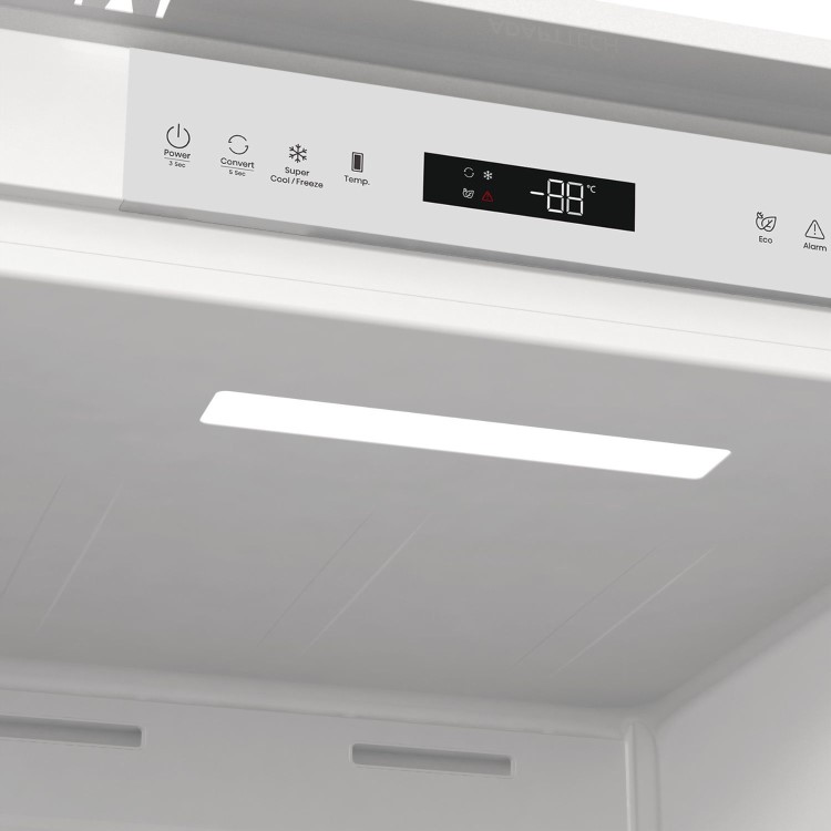electriQ 235 Litre 177cm Integrated In Column Freezer with Sliding Door Hinge