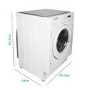 Refurbished electriQ eiQINTWM147A Integrated 7KG 1400 Spin Washing Machine White