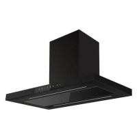 electriQ 90cm Slimline Island Hood – Black