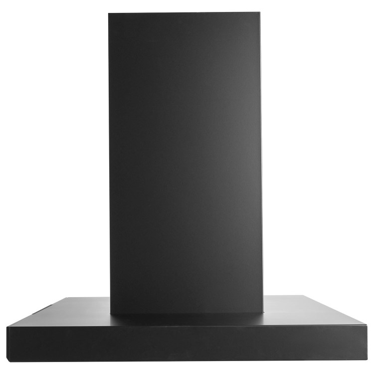 electriQ 90cm Island Hood with Hob to Hood Connection – Black