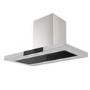 electriQ 90cm Slimline Island Hood - Stainless Steel