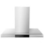 Refurbished electriQ eiQISLANDSLIMSS 90cm Island Hood with Hob to Hood Connection Stainless Steel