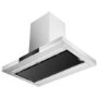 electriQ 90cm Island Hood with Hob to Hood Connection - Stainless Steel
