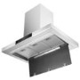 electriQ 90cm Island Hood with Hob to Hood Connection - Stainless Steel
