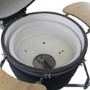 Refurbished Boss Grill King Egg - 27 Inch Ceramic Kamado Style Charcoal Smoker BBQ Grill