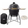 Refurbished Boss Grill King Egg - 27 Inch Ceramic Kamado Style Charcoal Smoker BBQ Grill