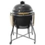 Refurbished Boss Grill King Egg - 27 Inch Ceramic Kamado Style Charcoal Smoker BBQ Grill