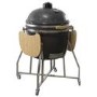 Refurbished Boss Grill King Egg - 27 Inch Ceramic Kamado Style Charcoal Smoker BBQ Grill