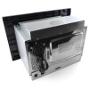 GRADE A2 - electriQ Built-in 17L Standard Microwave in Stainless Steel