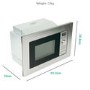 electriQ Built-In 700W Microwave - Stainless Steel