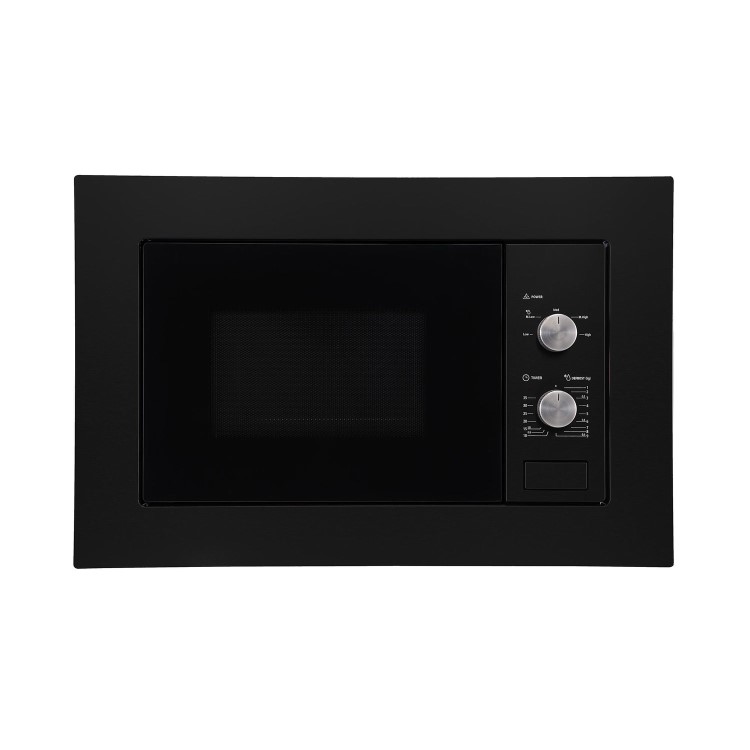 GRADE A1 - electriQ 20L Built in Standard Solo Microwave in Black