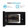 electriQ Built-In 900W Microwave - Black