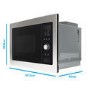 Refurbished electriQ Built-In 900W Microwave - Stainless Steel