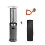 electriQ Outdoor Freestanding Gas Patio Heater - Grey