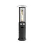 electriQ Outdoor Freestanding Gas Patio Heater - Black