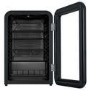electriQ 115 Litre Retro Drinks Fridge - Matt Black