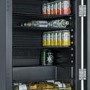 electriQ 115 Litre Retro Drinks Fridge - Matt Black