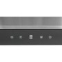 GRADE A1 - electriQ 100cm Slimline Box Touch Control Chimney Cooker Hood - Black Glass Front-