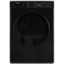 electriQ 12kg Freestanding Heat Pump Tumble Dryer - Black