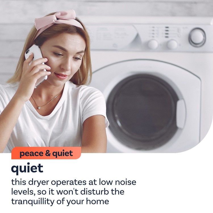 Refurbished electriQ 12kg Freestanding Heat Pump Tumble Dryer