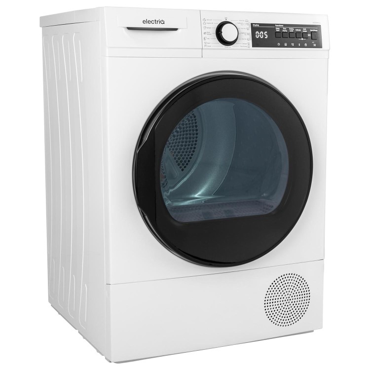 Refurbished electriQ 12kg Heat Pump Tumble Dryer - White
