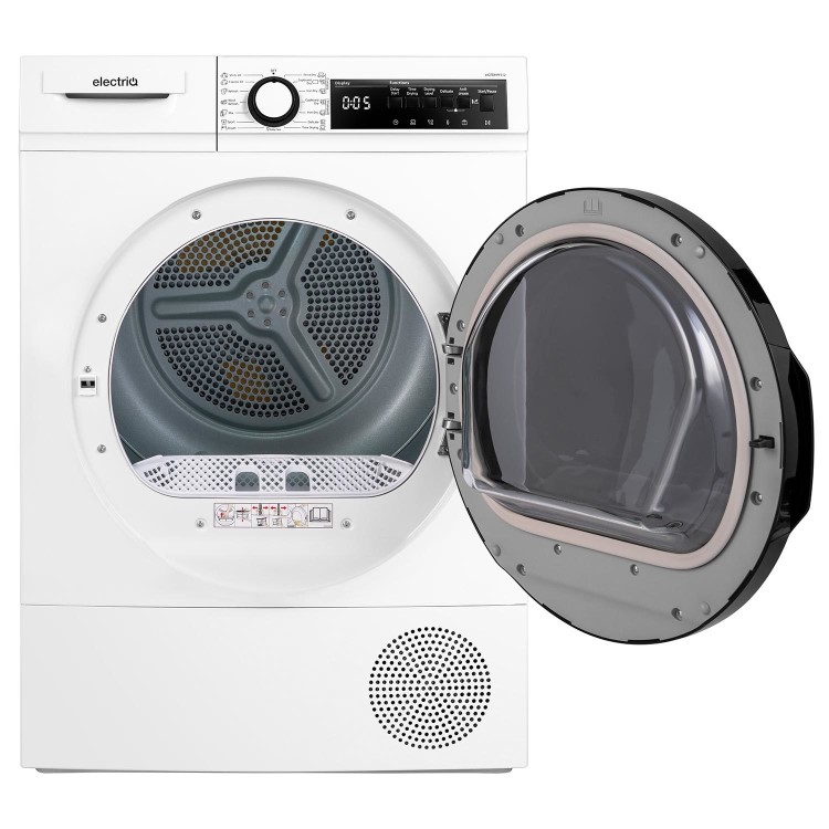 Refurbished electriQ 12kg Heat Pump Tumble Dryer - White