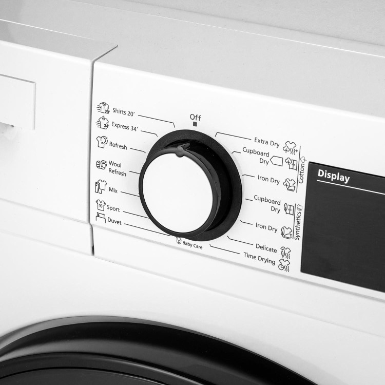 Refurbished electriQ 12kg Heat Pump Tumble Dryer - White