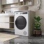 Refurbished electriQ 12kg Heat Pump Tumble Dryer - White