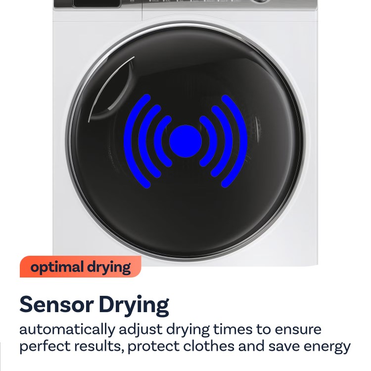 Refurbished electriQ 12kg Heat Pump Tumble Dryer - White