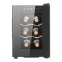electriQ 6 Bottle Thermoelectric Wine Cooler - Compact Countertop Mini Wine Fridge