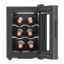 electriQ 6 Bottle Thermoelectric Wine Cooler - Compact Countertop Mini Wine Fridge