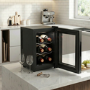 electriQ 6 Bottle Thermoelectric Wine Cooler - Compact Countertop Mini Wine Fridge