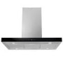 electriQ 90cm Slimline Island Cooker Hood - Stainless Steel