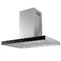 electriQ 90cm Slimline Island Cooker Hood - Stainless Steel