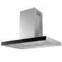 electriQ 90cm Slimline Island Cooker Hood - Stainless Steel