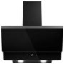 electriQ 60cm Angled Hood with Touch Control - Black - A Rated