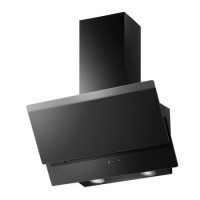 Refurbished electriQ eiQTMS60BLTOUCH 60cm Angled Hood with Touch Control Black 