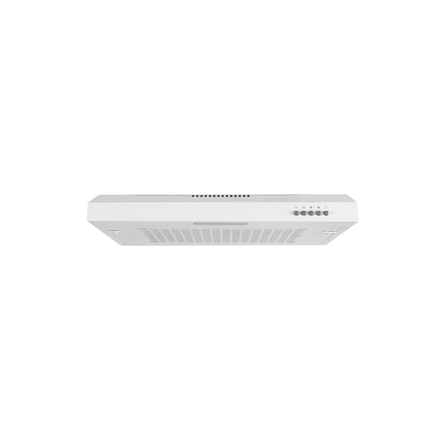 electriQ Top Venting Visor Cooker Hood - White