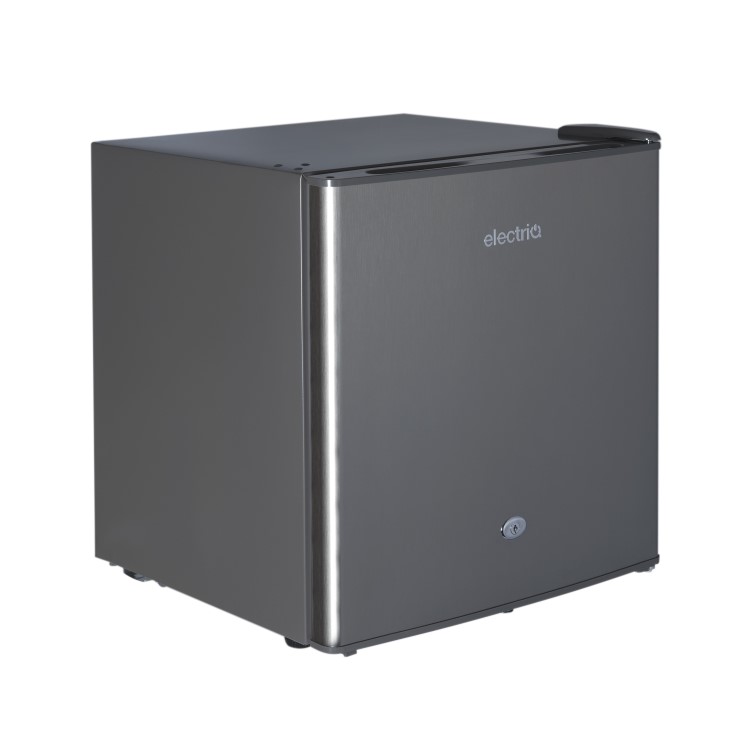 Refurbished electriQ eiQTTDFSVE Freestanding 45 Litre Table Top Drinks Fridge Stainless Steel