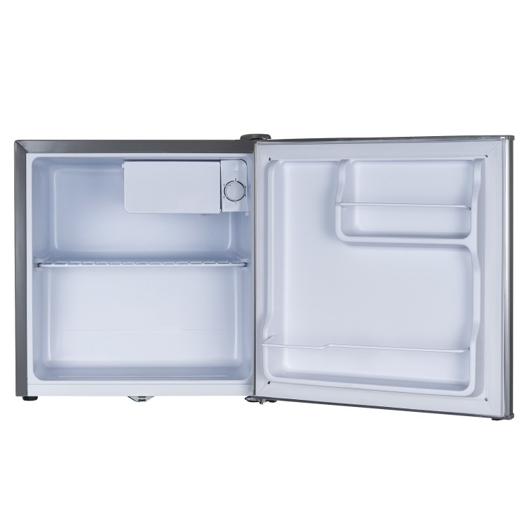 Refurbished electriQ eiQTTDFSVE Freestanding 45 Litre Table Top Drinks Fridge Stainless Steel