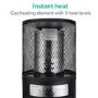 electriQ Outdoor Freestanding Bullet Gas Heater - Black