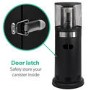 electriQ Outdoor Freestanding Bullet Gas Heater - Black
